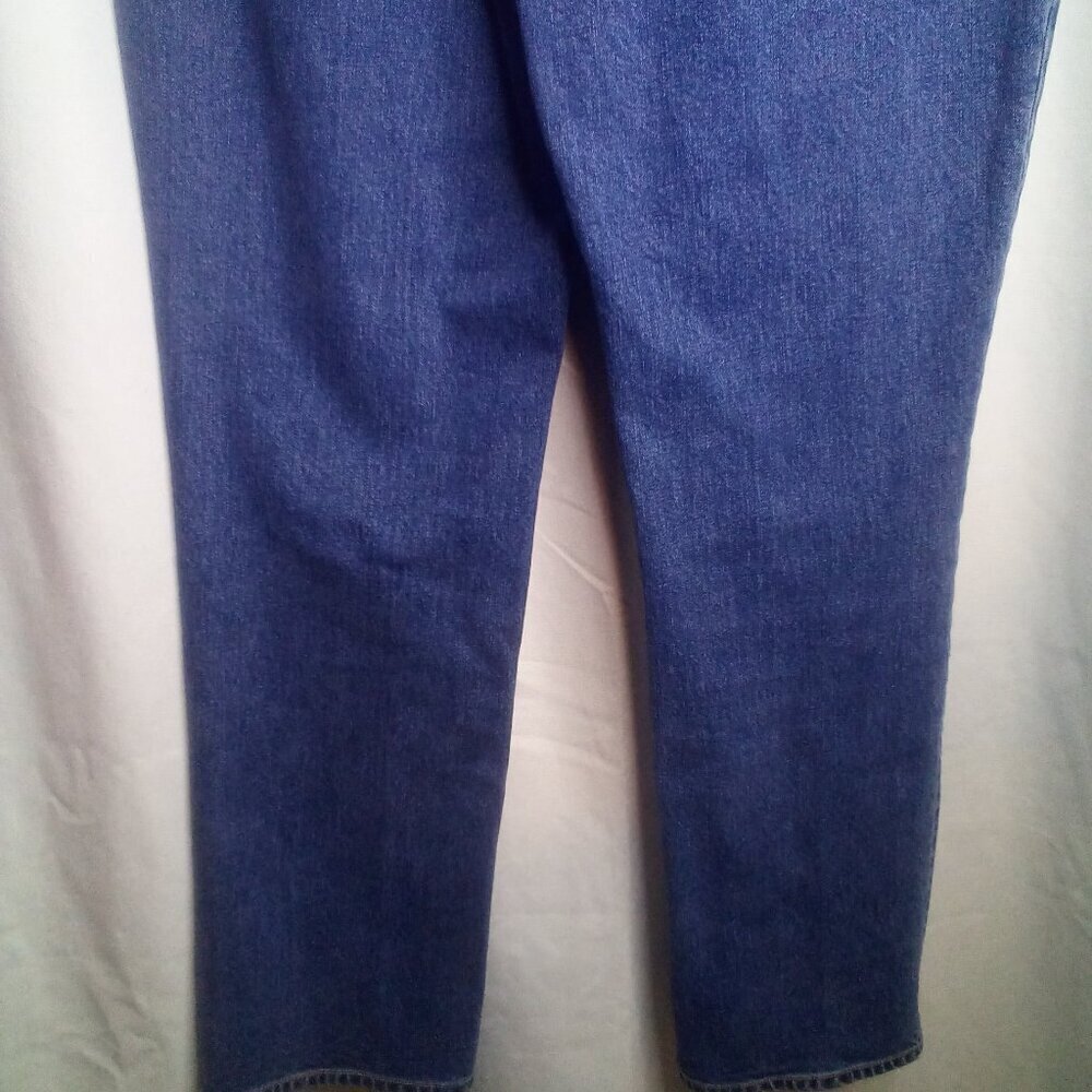 Lands' End Jeans 10 Women High Rise Straight Blue - Picture 2 of 15